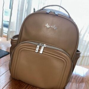 Itzy Ritzy Tan Backpack Sleek Medium Size